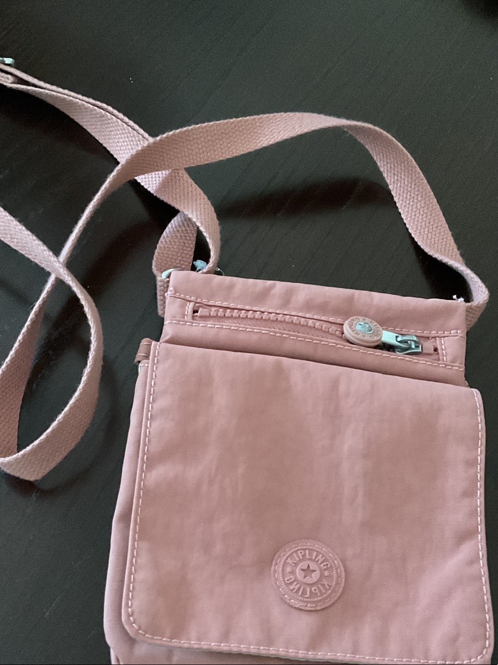 Kipling Dusty Rose Crossbody Bag with Adjustable Strap